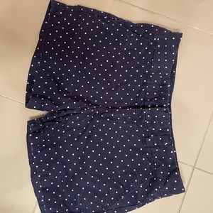 Navy blue with white polka dots shorts